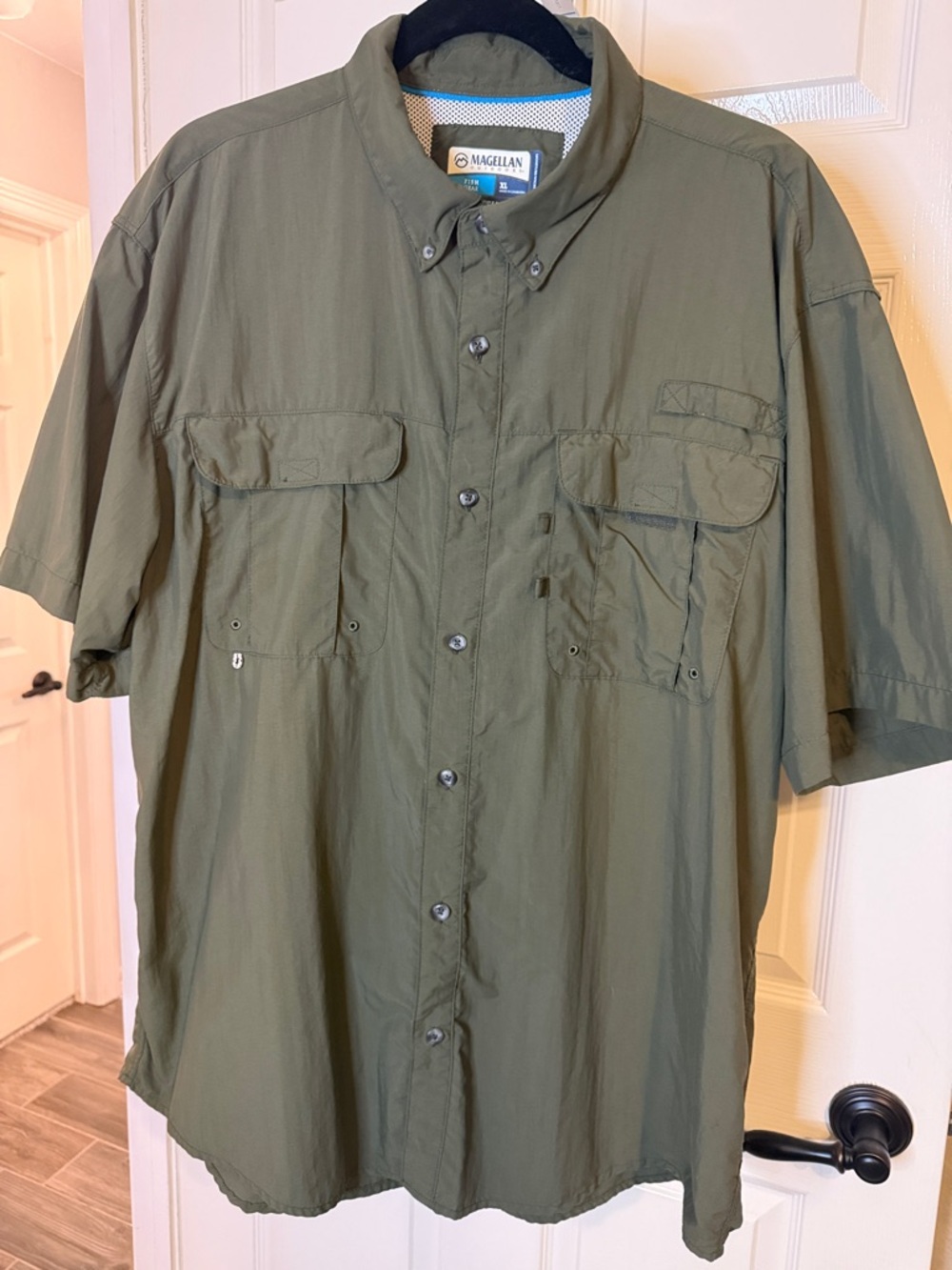 Magellan Laguna Madre Olive Green Fishing Shirt